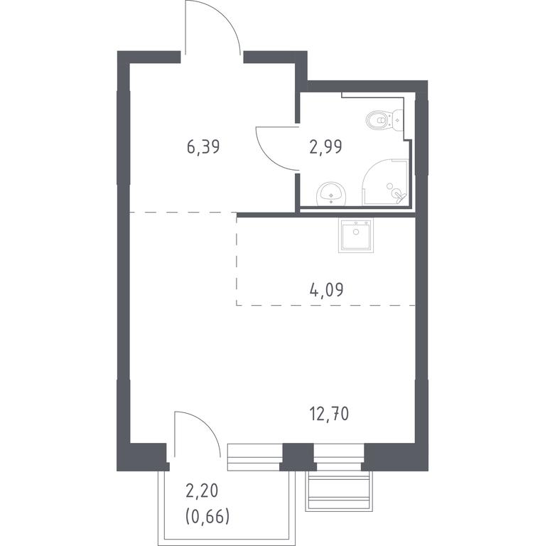 Apartment Sale, 26.83平方米 at Rublevskiy Kvartal, Laykovo Green Quarter, zhiloy kompleks Gorod-sobytiye Laykovo, selo Laykovo, Odintsovskiy City District, Moscow Region, Russia #1 Apartment Sale, 26.83平方米 at Rublevskiy Kvartal, Laykovo Green Quarter, zhiloy kompleks Gorod-sobytiye Laykovo, selo Laykovo, Odintsovskiy City District, Moscow Region, Russia #1