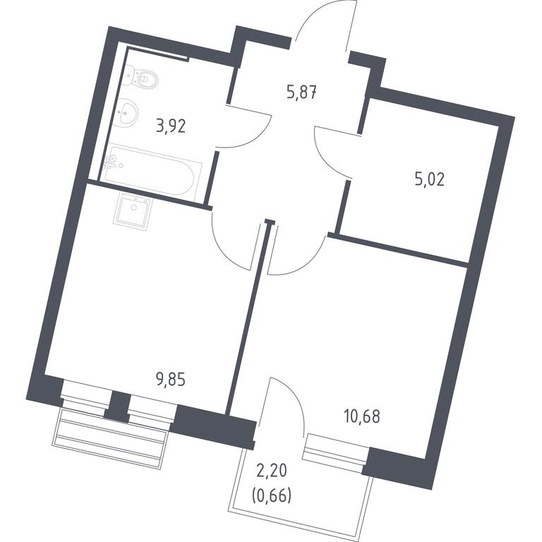 Apartment Sale, 36 sq. m. at Rublevskiy Kvartal, Laykovo Green Quarter, zhiloy kompleks Gorod-sobytiye Laykovo, selo Laykovo, Odintsovskiy City District, Moscow Region, Russia #1 Apartment Sale, 36 sq. m. at Rublevskiy Kvartal, Laykovo Green Quarter, zhiloy kompleks Gorod-sobytiye Laykovo, selo Laykovo, Odintsovskiy City District, Moscow Region, Russia #1