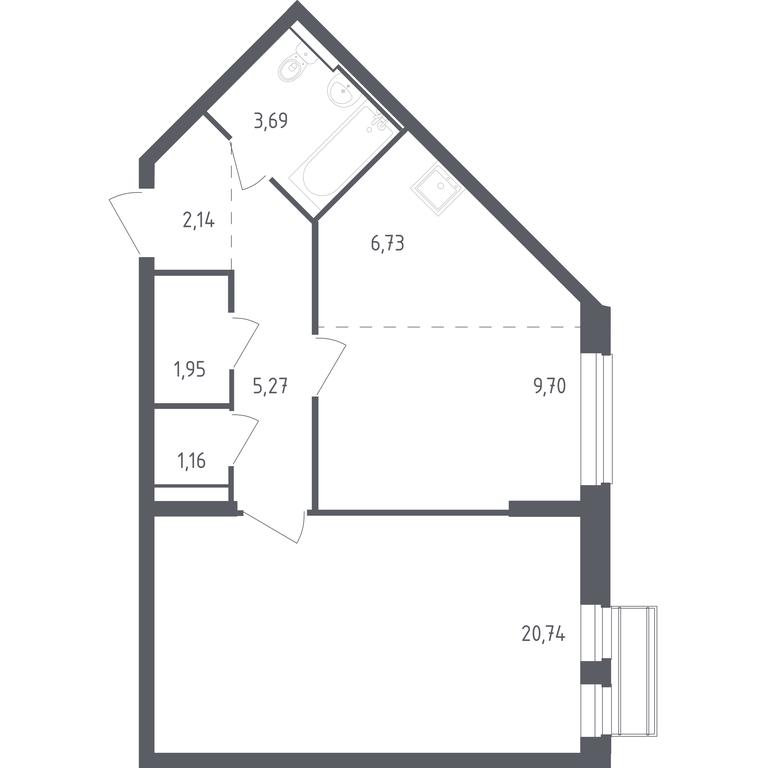 Apartment Sale, 51.38 sq. m. at Rublevskiy Kvartal, Laykovo Green Quarter, zhiloy kompleks Gorod-sobytiye Laykovo, selo Laykovo, Odintsovskiy City District, Moscow Region, Russia #1