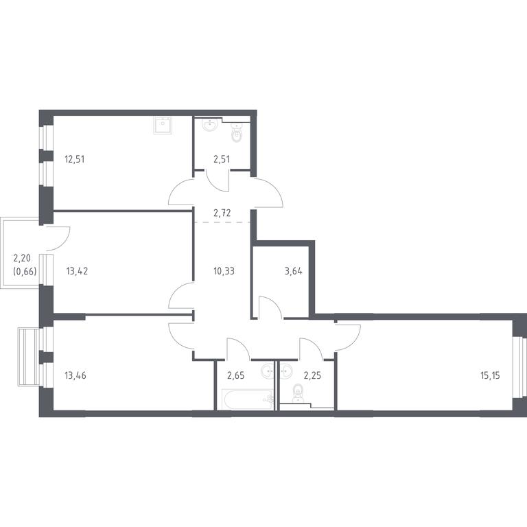 2-BD Apartment Sale, 79.3 sq. m. at Rublevskiy Kvartal, Laykovo Green Quarter, zhiloy kompleks Gorod-sobytiye Laykovo, selo Laykovo, Odintsovskiy City District, Moscow Region, Russia #1 2-BD Apartment Sale, 79.3 sq. m. at Rublevskiy Kvartal, Laykovo Green Quarter, zhiloy kompleks Gorod-sobytiye Laykovo, selo Laykovo, Odintsovskiy City District, Moscow Region, Russia #1