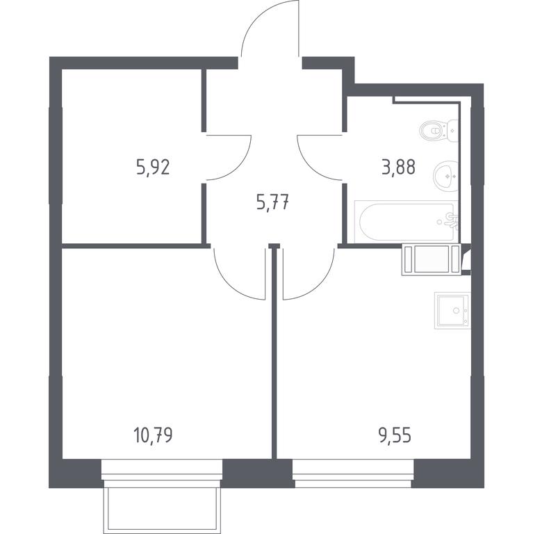 Apartment Sale, 35.3 sq. m. at Tomilino Park, 1-y kvartal, posyolok Zhilino-1, Lubertsy City District, Moscow Region, Russia #1 Apartment Sale, 35.3 sq. m. at Tomilino Park, 1-y kvartal, posyolok Zhilino-1, Lubertsy City District, Moscow Region, Russia #1