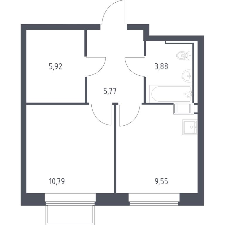 Apartment Sale, 35.8 sq. m. at Tomilino Park, 1-y kvartal, posyolok Zhilino-1, Lubertsy City District, Moscow Region, Russia #1 Apartment Sale, 35.8 sq. m. at Tomilino Park, 1-y kvartal, posyolok Zhilino-1, Lubertsy City District, Moscow Region, Russia #1