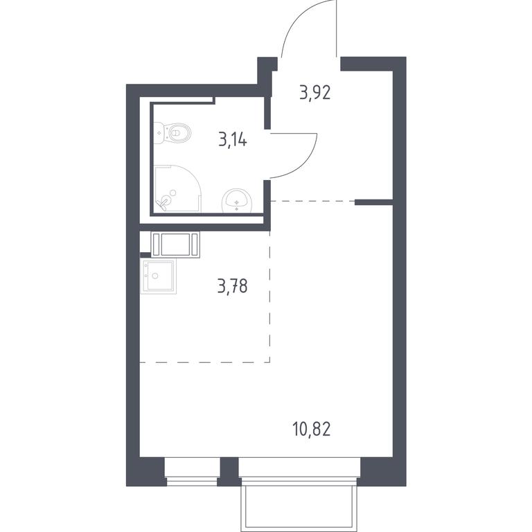 Apartment Sale, 21.6 sq. m. at Tomilino Park, 1-y kvartal, posyolok Zhilino-1, Lubertsy City District, Moscow Region, Russia #1 Apartment Sale, 21.6 sq. m. at Tomilino Park, 1-y kvartal, posyolok Zhilino-1, Lubertsy City District, Moscow Region, Russia #1