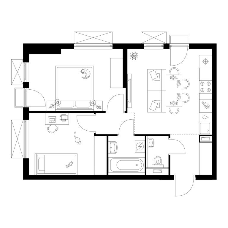 2-BD Apartment Sale, 48.1 sq. m. at Tomilinskiy Bulvar, Novaya Street, 1, Kotelniki, Moscow Region, Russia #1 2-BD Apartment Sale, 48.1 sq. m. at Tomilinskiy Bulvar, Novaya Street, 1, Kotelniki, Moscow Region, Russia #1