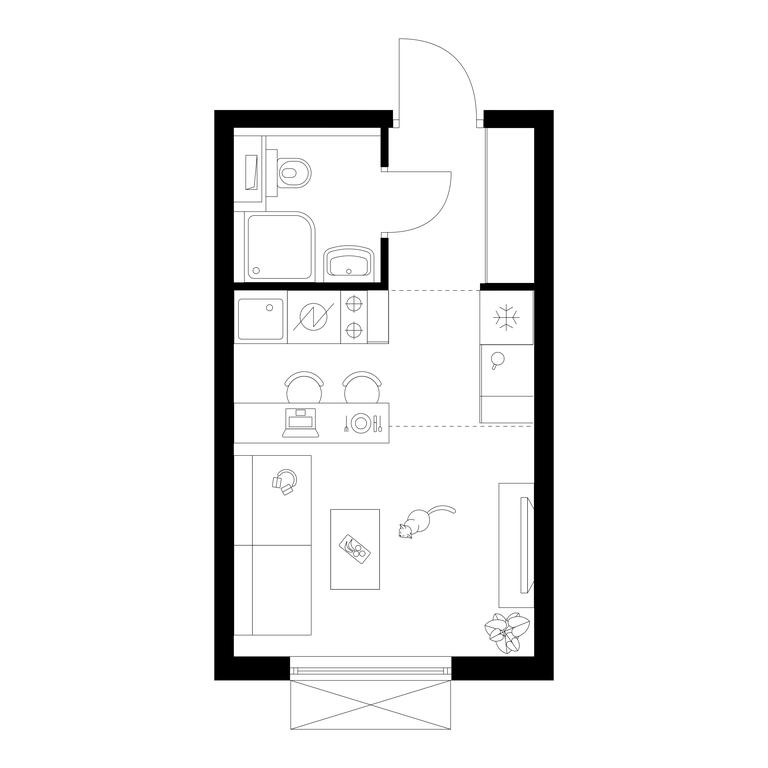 Apartment Sale, 18.9 sq. m. at Tomilinskiy Bulvar, Novaya Street, 1, Kotelniki, Moscow Region, Russia #1 Apartment Sale, 18.9 sq. m. at Tomilinskiy Bulvar, Novaya Street, 1, Kotelniki, Moscow Region, Russia #1