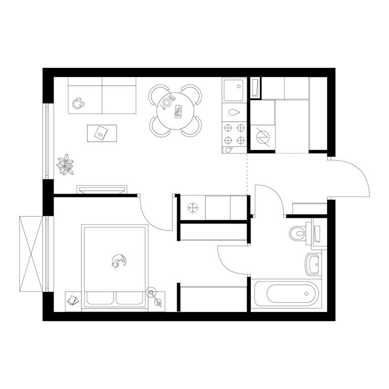 1-BD Apartment Sale, 34.8平方米 at Tomilinskiy Bulvar, Novaya Street, 1, Kotelniki, Moscow Region, Russia #1