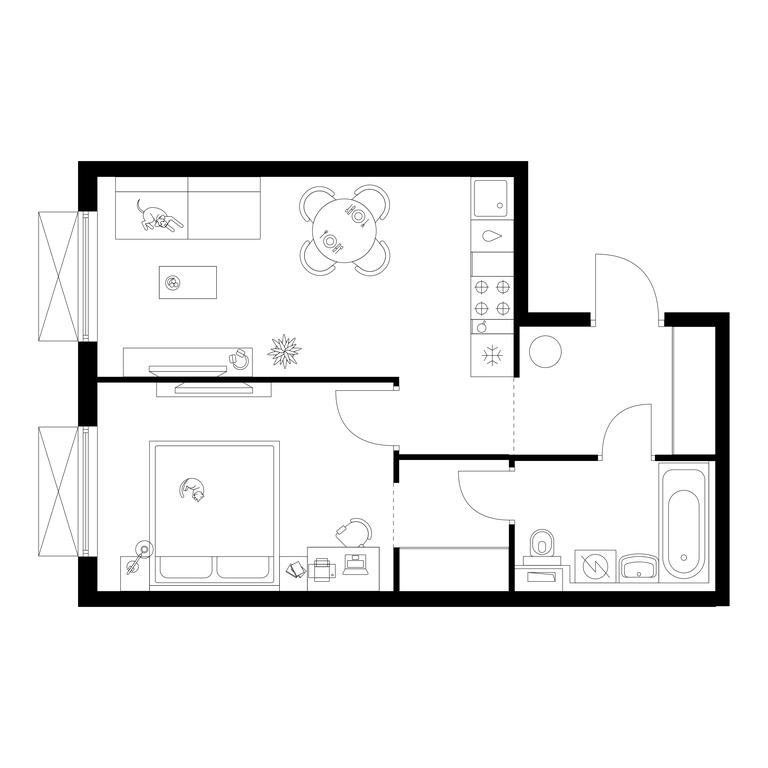 1-BD Apartment Sale, 42.2平方米 at Tomilinskiy Bulvar, Novaya Street, 1, Kotelniki, Moscow Region, Russia #1 1-BD Apartment Sale, 42.2平方米 at Tomilinskiy Bulvar, Novaya Street, 1, Kotelniki, Moscow Region, Russia #1