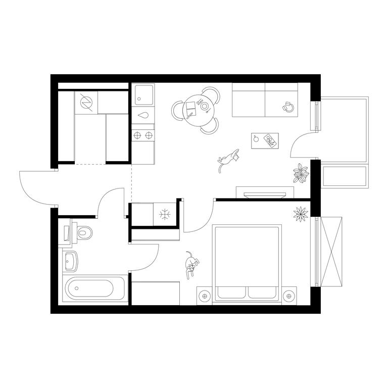 1-BD Apartment Sale, 36.1 sq. m. at Tomilinskiy Bulvar, Novaya Street, 1, Kotelniki, Moscow Region, Russia #1 1-BD Apartment Sale, 36.1 sq. m. at Tomilinskiy Bulvar, Novaya Street, 1, Kotelniki, Moscow Region, Russia #1