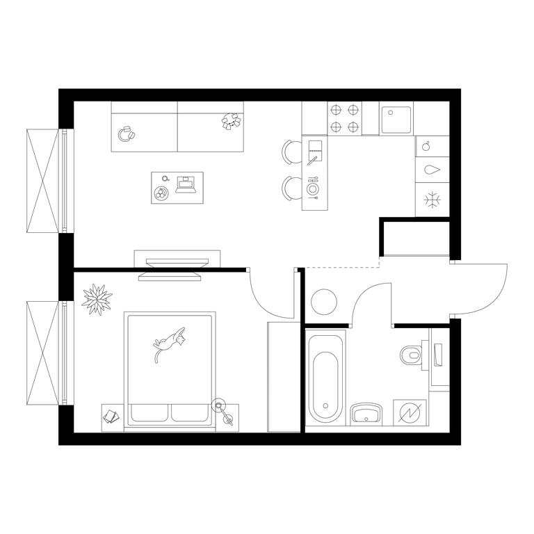 1-BD Apartment Sale, 35.9平方米 at Tomilinskiy Bulvar, Novaya Street, 1, Kotelniki, Moscow Region, Russia #1 1-BD Apartment Sale, 35.9平方米 at Tomilinskiy Bulvar, Novaya Street, 1, Kotelniki, Moscow Region, Russia #1
