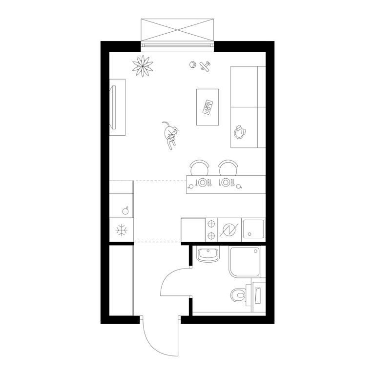 Apartment Sale, 24.4 sq. m. at Tomilinskiy Bulvar, Novaya Street, 1, Kotelniki, Moscow Region, Russia #1 Apartment Sale, 24.4 sq. m. at Tomilinskiy Bulvar, Novaya Street, 1, Kotelniki, Moscow Region, Russia #1