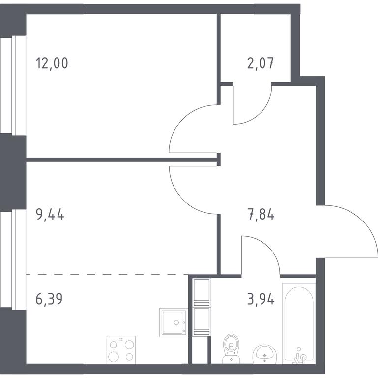 Apartment Sale, 41.68 sq. m. at Eko Bunino, prospekt Kuprina, 34к1, Sosenskoye Settlement, Moscow, Russia #1 Apartment Sale, 41.68 sq. m. at Eko Bunino, prospekt Kuprina, 34к1, Sosenskoye Settlement, Moscow, Russia #1