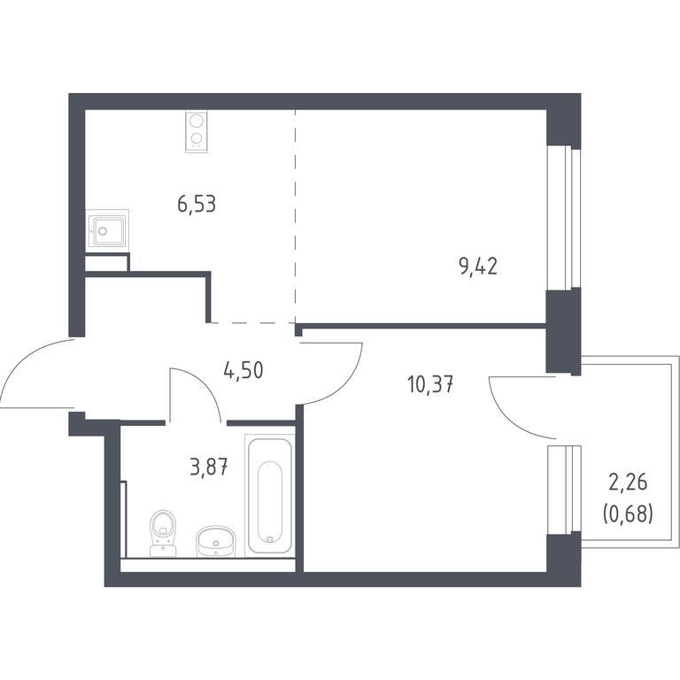 Apartment Sale, 35.37 sq. m. at Egorovo Park, 1-y kvartal, posyolok Zhilino-1, Lubertsy City District, Moscow Region, Russia #1 Apartment Sale, 35.37 sq. m. at Egorovo Park, 1-y kvartal, posyolok Zhilino-1, Lubertsy City District, Moscow Region, Russia #1