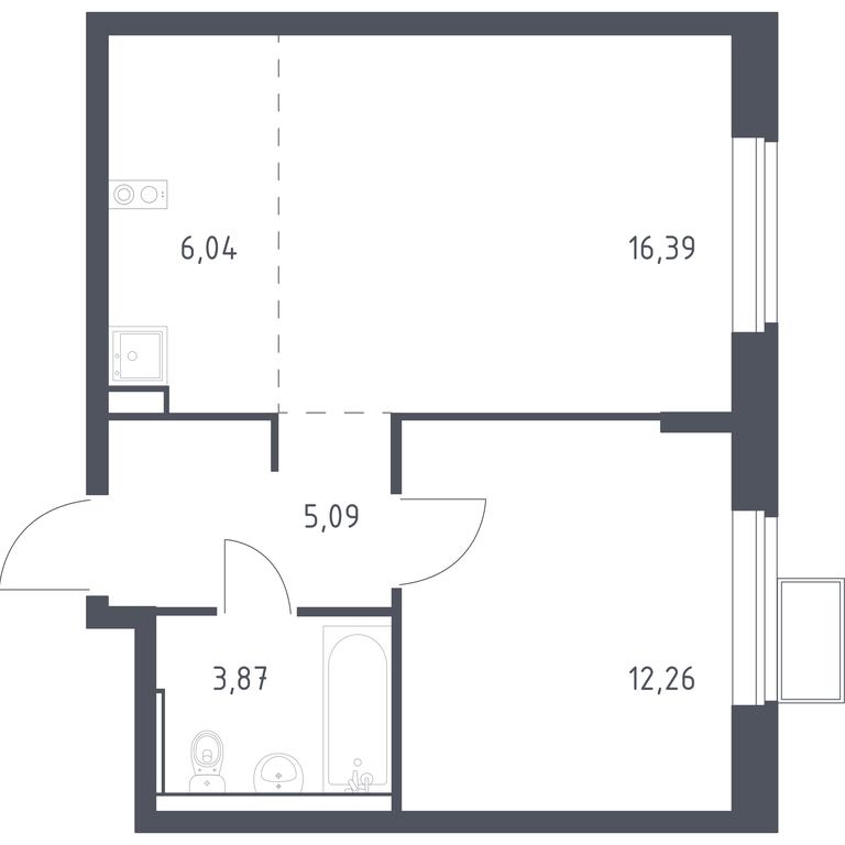 Apartment Sale, 43.65平方米 at Egorovo Park, 1-y kvartal, posyolok Zhilino-1, Lubertsy City District, Moscow Region, Russia #1 Apartment Sale, 43.65平方米 at Egorovo Park, 1-y kvartal, posyolok Zhilino-1, Lubertsy City District, Moscow Region, Russia #1