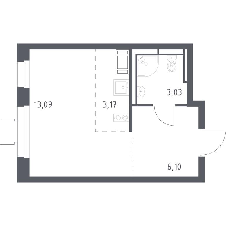 Apartment Sale, 24.8平方米 at Tomilino Park, 1-y kvartal, posyolok Zhilino-1, Lubertsy City District, Moscow Region, Russia #1 Apartment Sale, 24.8平方米 at Tomilino Park, 1-y kvartal, posyolok Zhilino-1, Lubertsy City District, Moscow Region, Russia #1
