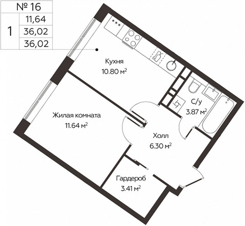 Apartment Sale, 36.02 sq. m. at Kvartal Rumyantsevo, ulitsa Admirala Kornilova, с1, Mosrentgen Settlement, Moscow, Russia #1 Apartment Sale, 36.02 sq. m. at Kvartal Rumyantsevo, ulitsa Admirala Kornilova, с1, Mosrentgen Settlement, Moscow, Russia #1