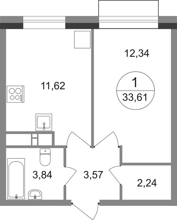 Apartment Sale, 33.61 sq. m. at Novograd Pavlino, Kosinskoye shosse, 2, Novoye Pavlino Microdistrict, Balashikha, Moscow Region, Russia #1 Apartment Sale, 33.61 sq. m. at Novograd Pavlino, Kosinskoye shosse, 2, Novoye Pavlino Microdistrict, Balashikha, Moscow Region, Russia #1