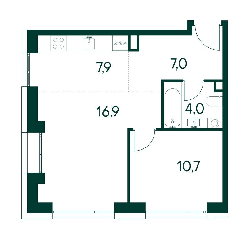 1-BD Apartment Sale, 46.5 sq. m. at Primavera, Volokolamskoye Highway, вл67, Moscow, Russia #1 1-BD Apartment Sale, 46.5 sq. m. at Primavera, Volokolamskoye Highway, вл67, Moscow, Russia #1