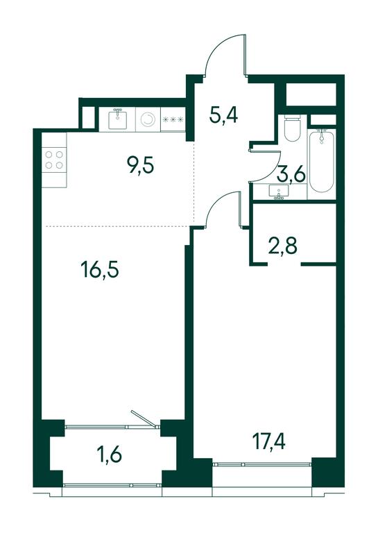 1-BD Apartment Sale, 56.8 sq. m. at Primavera, Volokolamskoye Highway, вл67, Moscow, Russia #1 1-BD Apartment Sale, 56.8 sq. m. at Primavera, Volokolamskoye Highway, вл67, Moscow, Russia #1