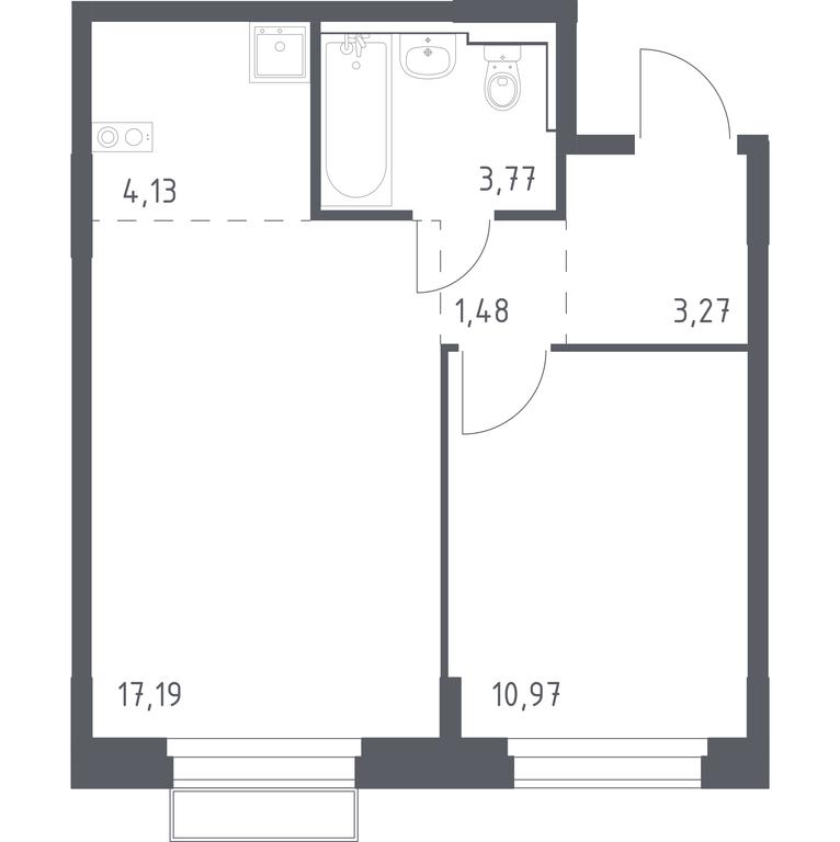 Apartment Sale, 40.81平方米 at Novoe Vnukovo, kvartal № 38, Kokoshkino Settlement, Moscow, Russia #1 Apartment Sale, 40.81平方米 at Novoe Vnukovo, kvartal № 38, Kokoshkino Settlement, Moscow, Russia #1