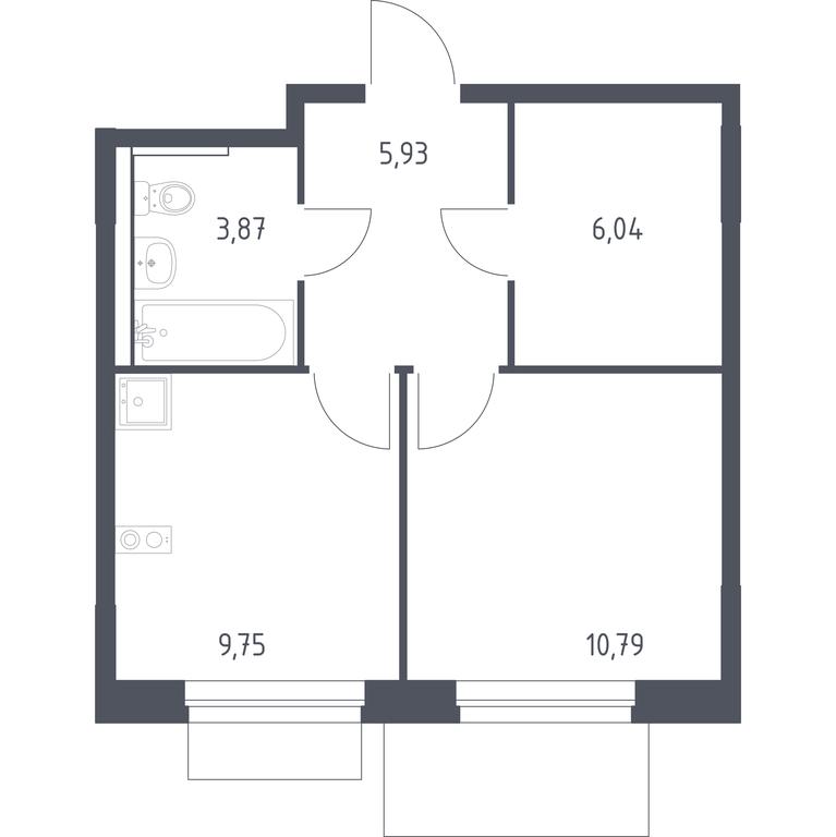Apartment Sale, 36.38 sq. m. at Novoe Vnukovo, kvartal № 38, Kokoshkino Settlement, Moscow, Russia #1