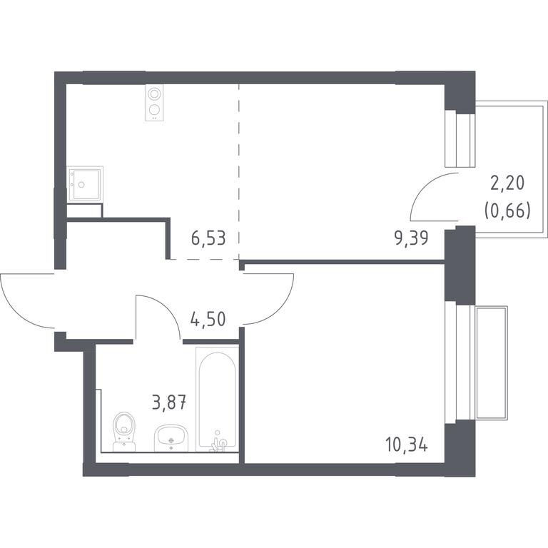 Apartment Sale, 35.29 sq. m. at Novoe Vnukovo, kvartal № 38, Kokoshkino Settlement, Moscow, Russia #1 Apartment Sale, 35.29 sq. m. at Novoe Vnukovo, kvartal № 38, Kokoshkino Settlement, Moscow, Russia #1