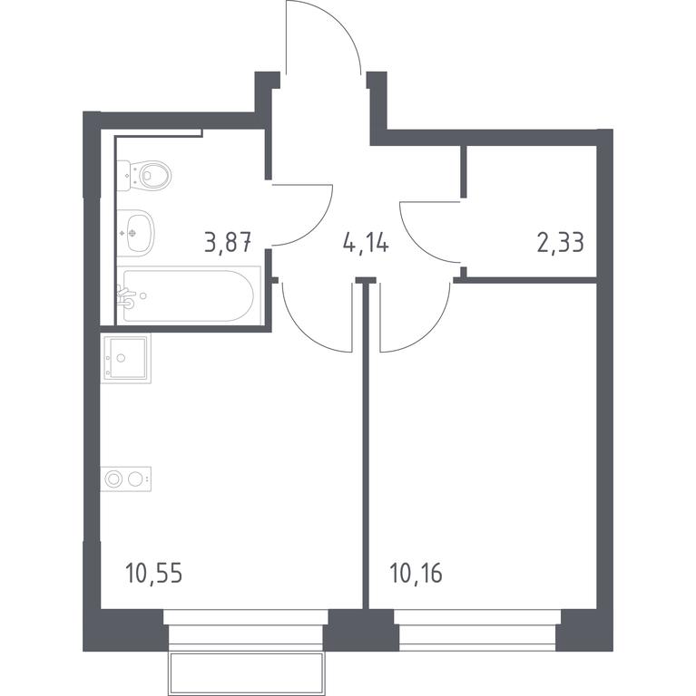 Apartment Sale, 31.05平方米 at Novoe Vnukovo, kvartal № 38, Kokoshkino Settlement, Moscow, Russia #1 Apartment Sale, 31.05平方米 at Novoe Vnukovo, kvartal № 38, Kokoshkino Settlement, Moscow, Russia #1