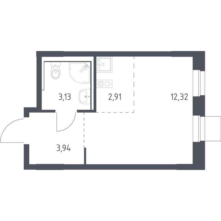 Apartment Sale, 22.3平方米 at Novoe Vnukovo, kvartal № 38, Kokoshkino Settlement, Moscow, Russia #1 Apartment Sale, 22.3平方米 at Novoe Vnukovo, kvartal № 38, Kokoshkino Settlement, Moscow, Russia #1