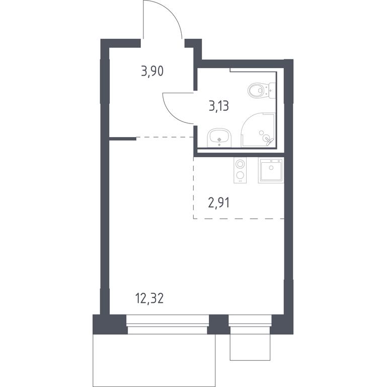 Apartment Sale, 22.26 sq. m. at Novoe Vnukovo, kvartal № 38, Kokoshkino Settlement, Moscow, Russia #1 Apartment Sale, 22.26 sq. m. at Novoe Vnukovo, kvartal № 38, Kokoshkino Settlement, Moscow, Russia #1