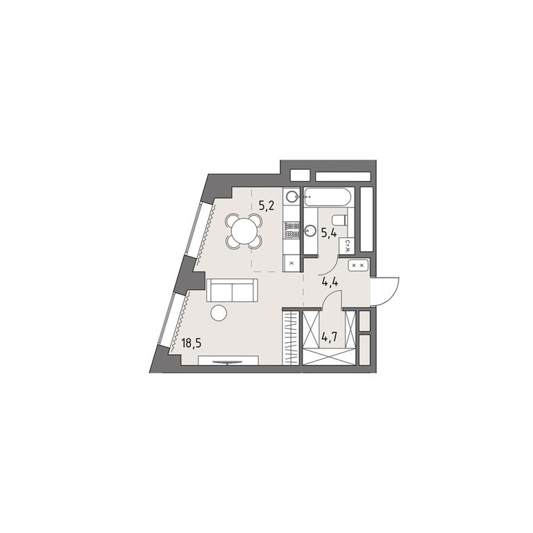Apartment Sale, 37.9平方米 at Rodina Park, Vereyskaya Street, 12, Moscow, Russia #1 Apartment Sale, 37.9平方米 at Rodina Park, Vereyskaya Street, 12, Moscow, Russia #1