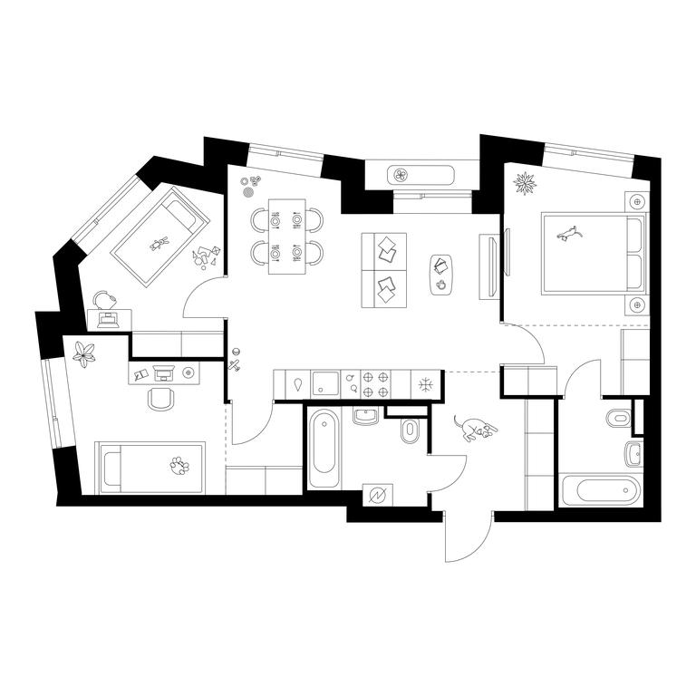 3-BD Apartment Sale, 67.3 sq. m. at Salarevo Park, Salaryevskaya Street, 8к1, Moskovskiy Settlement, Moscow, Russia #1 3-BD Apartment Sale, 67.3 sq. m. at Salarevo Park, Salaryevskaya Street, 8к1, Moskovskiy Settlement, Moscow, Russia #1