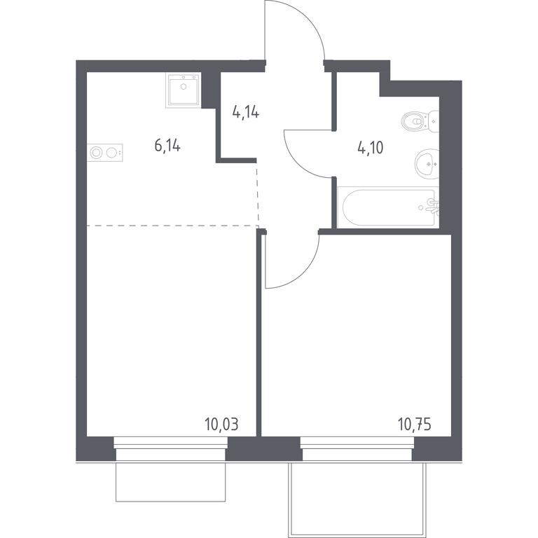 Apartment Sale, 35.16平方米 at Novoe Vnukovo, kvartal № 38, Kokoshkino Settlement, Moscow, Russia #1 Apartment Sale, 35.16平方米 at Novoe Vnukovo, kvartal № 38, Kokoshkino Settlement, Moscow, Russia #1