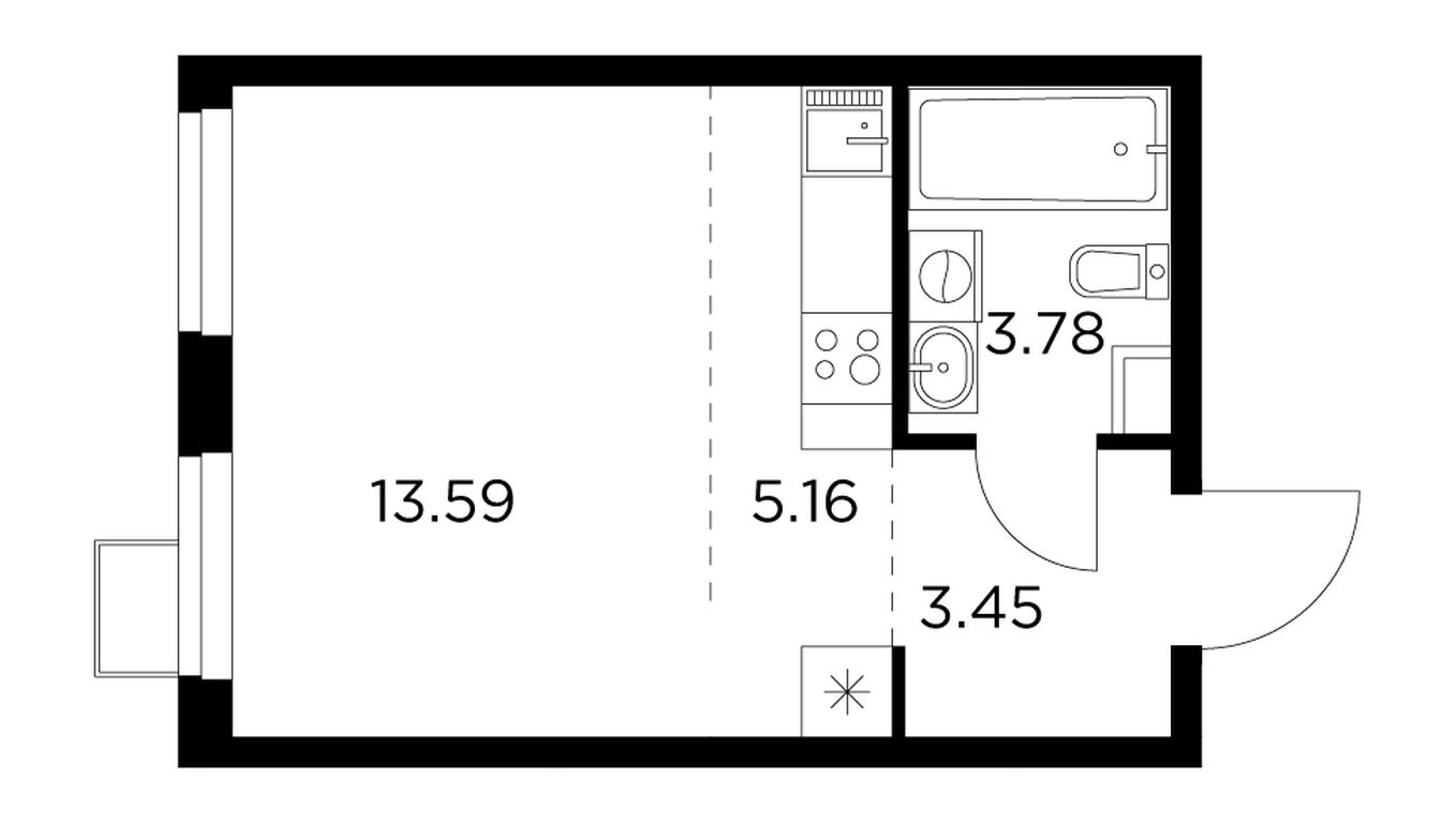 Apartment Sale, 25.9 sq. m. at Novoe Pushkino, mikrorayon Novoye Pushkino, Pushkino, Moscow Region, Russia #1 Apartment Sale, 25.9 sq. m. at Novoe Pushkino, mikrorayon Novoye Pushkino, Pushkino, Moscow Region, Russia #1