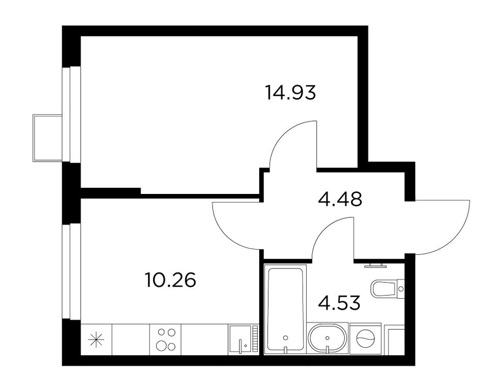 1-BD Apartment Sale, 34.3 sq. m. at Novoe Pushkino, mikrorayon Novoye Pushkino, Pushkino, Moscow Region, Russia #1 1-BD Apartment Sale, 34.3 sq. m. at Novoe Pushkino, mikrorayon Novoye Pushkino, Pushkino, Moscow Region, Russia #1