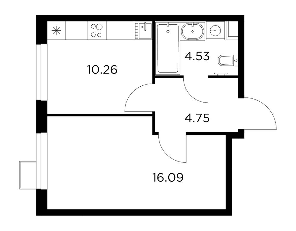 1-BD Apartment Sale, 35.5 sq. m. at Novoe Pushkino, mikrorayon Novoye Pushkino, Pushkino, Moscow Region, Russia #1 1-BD Apartment Sale, 35.5 sq. m. at Novoe Pushkino, mikrorayon Novoye Pushkino, Pushkino, Moscow Region, Russia #1