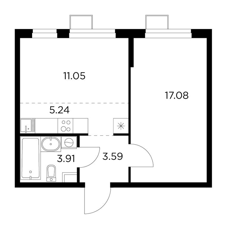 1-BD Apartment Sale, 41平方米 at Novoe Pushkino, mikrorayon Novoye Pushkino, Pushkino, Moscow Region, Russia #1 1-BD Apartment Sale, 41平方米 at Novoe Pushkino, mikrorayon Novoye Pushkino, Pushkino, Moscow Region, Russia #1