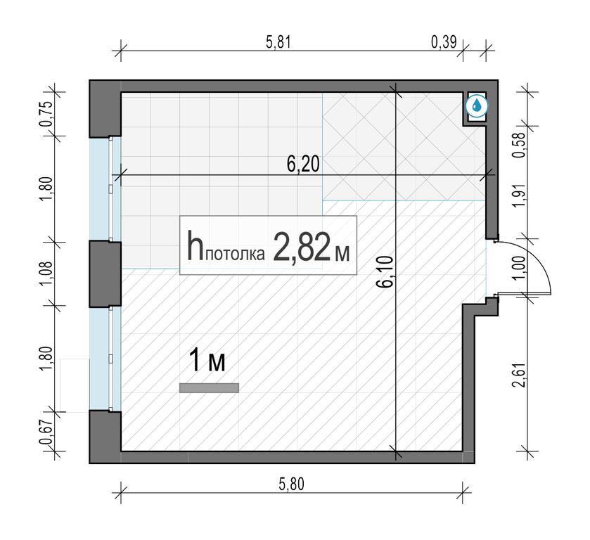 1-BD Apartment Sale, 35.63平方米 at Novoe Pushkino, mikrorayon Novoye Pushkino, Pushkino, Moscow Region, Russia #1
