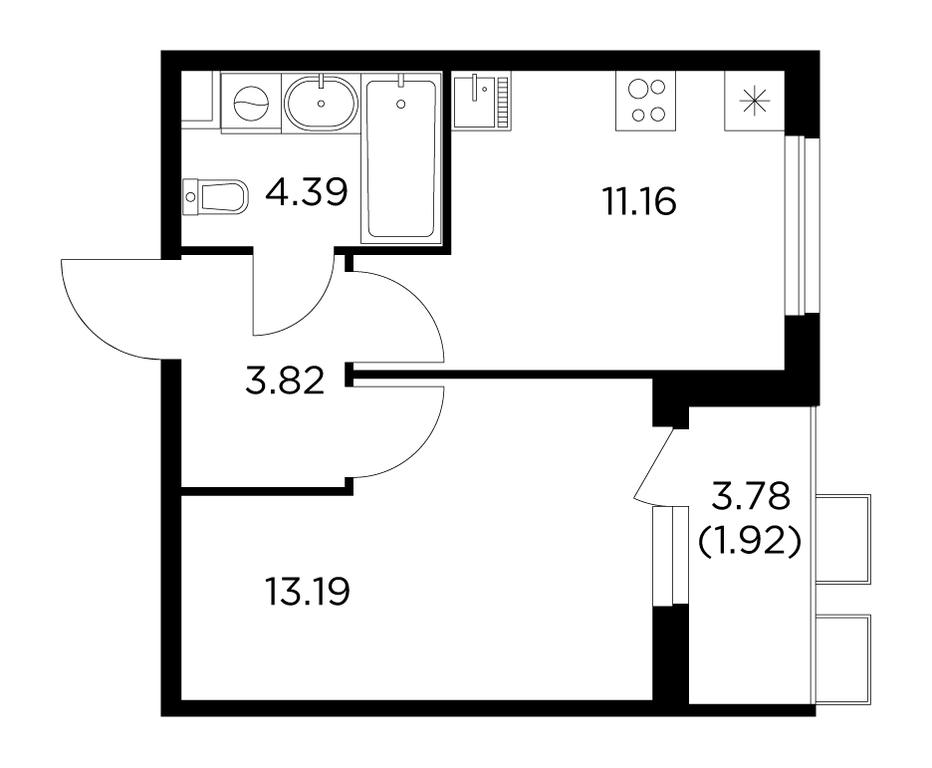 1-BD Apartment Sale, 34.45平方米 at Novoe Pushkino, mikrorayon Novoye Pushkino, Pushkino, Moscow Region, Russia #1 1-BD Apartment Sale, 34.45平方米 at Novoe Pushkino, mikrorayon Novoye Pushkino, Pushkino, Moscow Region, Russia #1