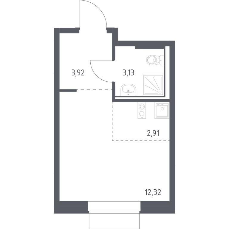 Apartment Sale, 22.28平方米 at Novoe Vnukovo, kvartal № 38, Kokoshkino Settlement, Moscow, Russia #1 Apartment Sale, 22.28平方米 at Novoe Vnukovo, kvartal № 38, Kokoshkino Settlement, Moscow, Russia #1