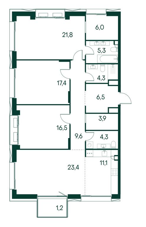 3-BD Apartment Sale, 131.4 sq. m. at Primavera, Volokolamskoye Highway, вл67, Moscow, Russia #1 3-BD Apartment Sale, 131.4 sq. m. at Primavera, Volokolamskoye Highway, вл67, Moscow, Russia #1