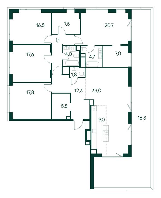 5-BD Apartment Sale, 180.2 sq. m. at Primavera, Volokolamskoye Highway, вл67, Moscow, Russia #1 5-BD Apartment Sale, 180.2 sq. m. at Primavera, Volokolamskoye Highway, вл67, Moscow, Russia #1