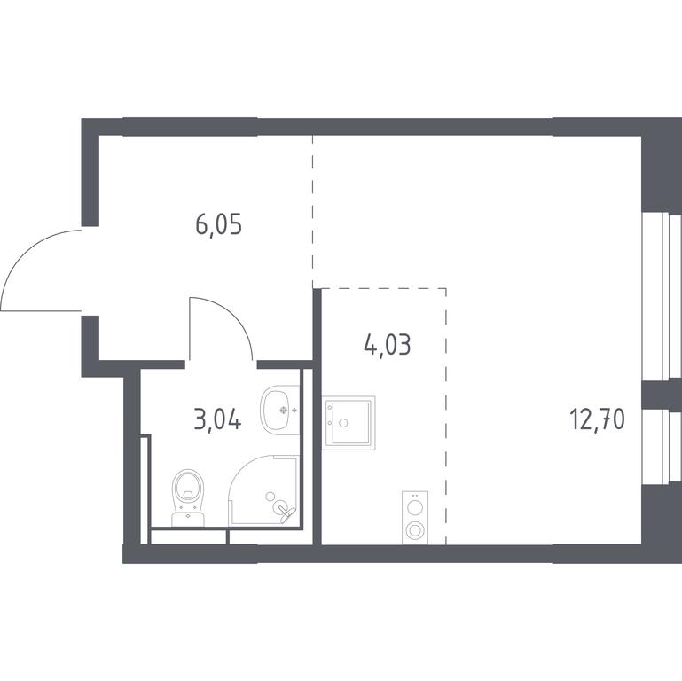 Apartment Sale, 25.82平方米 at Novoe Vidnoe, Kalinovka Village, Leninskiy City District, Moscow Region, Russia #1 Apartment Sale, 25.82平方米 at Novoe Vidnoe, Kalinovka Village, Leninskiy City District, Moscow Region, Russia #1