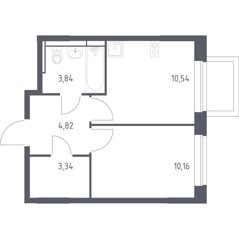 Продажа квартиры, 32,7 м² в ЖК «Новое Видное», деревня Калиновка, Ленинский городской округ, Московская область, Россия #1 Продажа квартиры, 32,7 м² в ЖК «Новое Видное», деревня Калиновка, Ленинский городской округ, Московская область, Россия #1