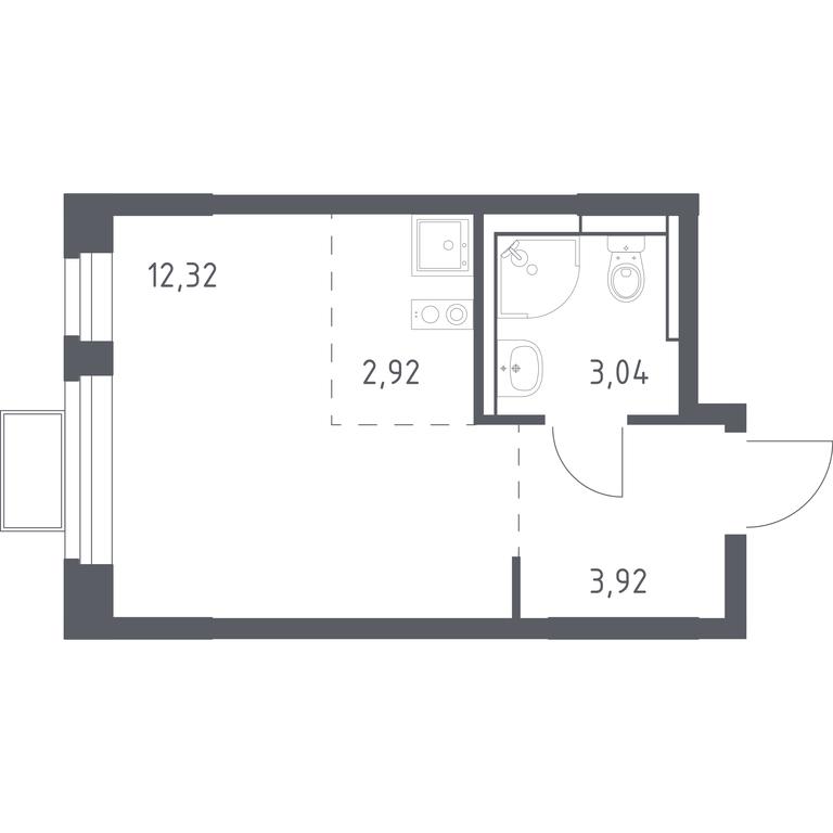 Apartment Sale, 22.2 sq. m. at Novoe Vidnoe, Kalinovka Village, Leninskiy City District, Moscow Region, Russia #1 Apartment Sale, 22.2 sq. m. at Novoe Vidnoe, Kalinovka Village, Leninskiy City District, Moscow Region, Russia #1