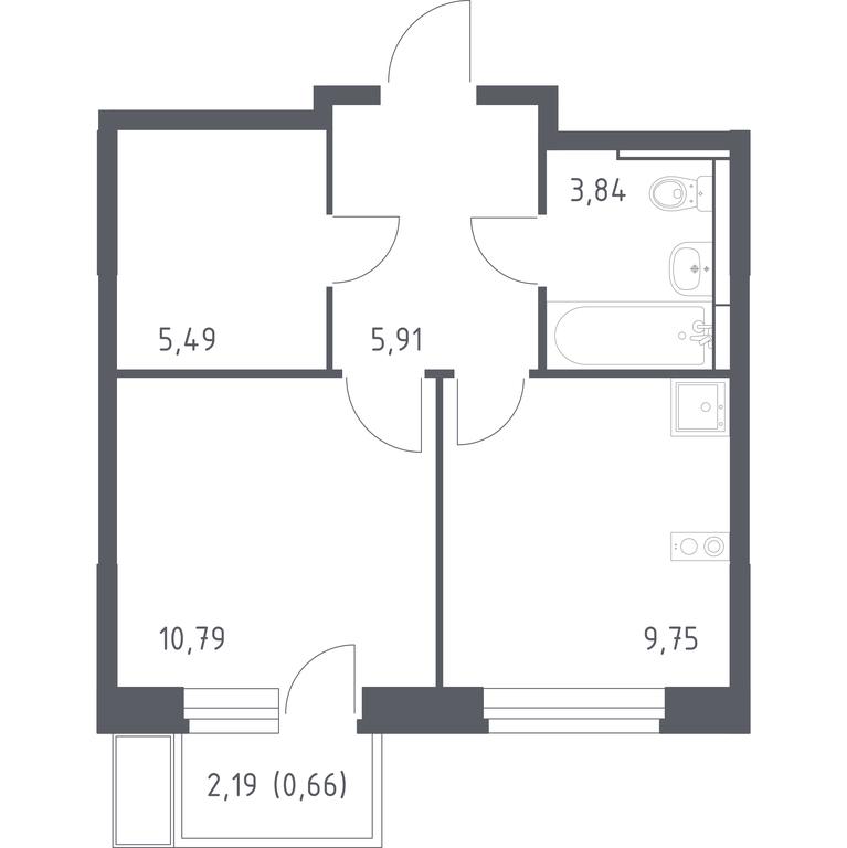 Apartment Sale, 36.44 sq. m. at Novoe Vidnoe, Kalinovka Village, Leninskiy City District, Moscow Region, Russia #1 Apartment Sale, 36.44 sq. m. at Novoe Vidnoe, Kalinovka Village, Leninskiy City District, Moscow Region, Russia #1