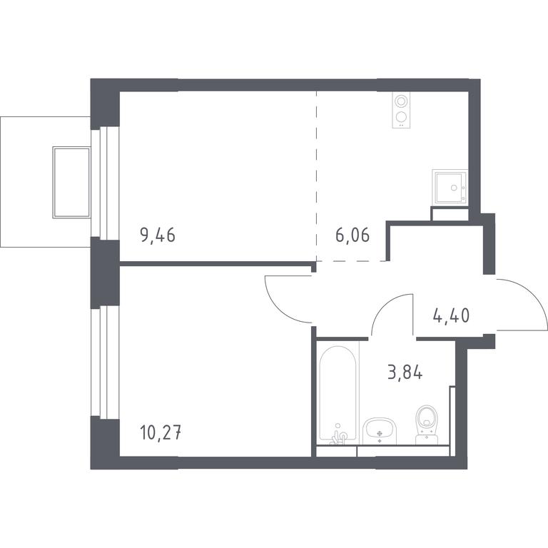 Apartment Sale, 34.03 sq. m. at Novoe Vidnoe, Kalinovka Village, Leninskiy City District, Moscow Region, Russia #1 Apartment Sale, 34.03 sq. m. at Novoe Vidnoe, Kalinovka Village, Leninskiy City District, Moscow Region, Russia #1