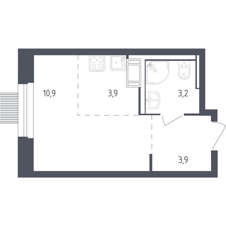 Apartment Sale, 21.4平方米 at Mytishchi Park, Silikatnaya ulitsa, 41к3, Mytischi, Moscow Region, Russia #1 Apartment Sale, 21.4平方米 at Mytishchi Park, Silikatnaya ulitsa, 41к3, Mytischi, Moscow Region, Russia #1
