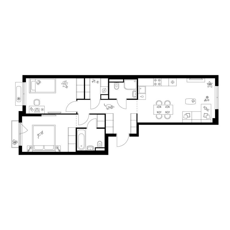 2-BD Apartment Sale, 65.1平方米 at Ilinskie Luga, Zapovednaya Street, 1, posyolok Ilyinskoye-Usovo, Krasnogorsk City District, Moscow Region, Russia #1 2-BD Apartment Sale, 65.1平方米 at Ilinskie Luga, Zapovednaya Street, 1, posyolok Ilyinskoye-Usovo, Krasnogorsk City District, Moscow Region, Russia #1