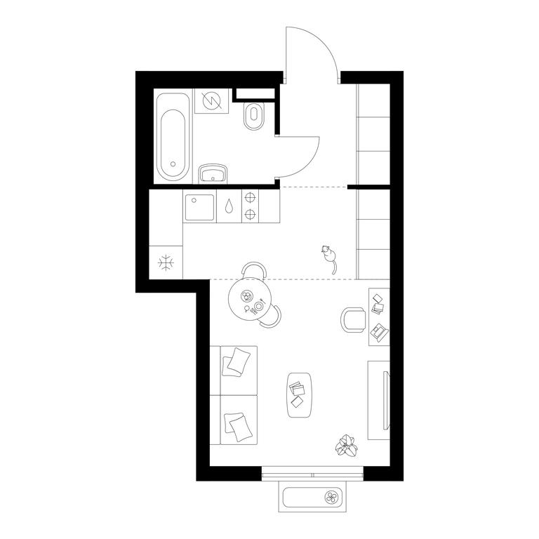 Apartment Sale, 24.6 sq. m. at Ilinskie Luga, Zapovednaya Street, 1, posyolok Ilyinskoye-Usovo, Krasnogorsk City District, Moscow Region, Russia #1 Apartment Sale, 24.6 sq. m. at Ilinskie Luga, Zapovednaya Street, 1, posyolok Ilyinskoye-Usovo, Krasnogorsk City District, Moscow Region, Russia #1
