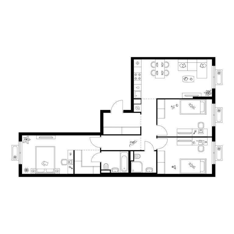 3-BD Apartment Sale, 83.7 sq. m. at Ilinskie Luga, Zapovednaya Street, 1, posyolok Ilyinskoye-Usovo, Krasnogorsk City District, Moscow Region, Russia #1 3-BD Apartment Sale, 83.7 sq. m. at Ilinskie Luga, Zapovednaya Street, 1, posyolok Ilyinskoye-Usovo, Krasnogorsk City District, Moscow Region, Russia #1