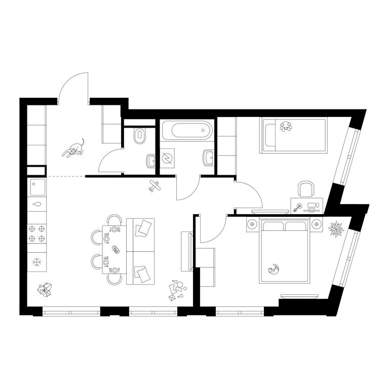 2-BD Apartment Sale, 55.66平方米 at Ilinskie Luga, Zapovednaya Street, 1, posyolok Ilyinskoye-Usovo, Krasnogorsk City District, Moscow Region, Russia #1 2-BD Apartment Sale, 55.66平方米 at Ilinskie Luga, Zapovednaya Street, 1, posyolok Ilyinskoye-Usovo, Krasnogorsk City District, Moscow Region, Russia #1